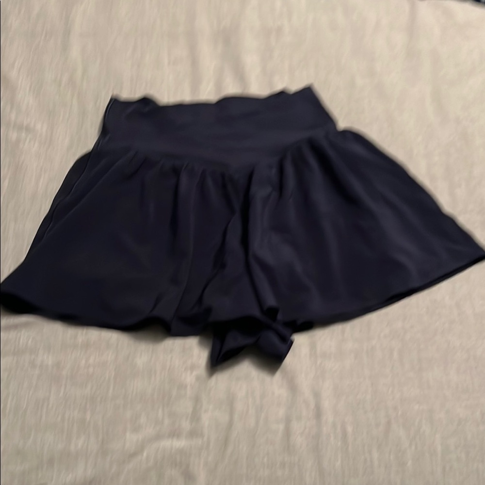 Aerie Dark Blue Flowing Shorts